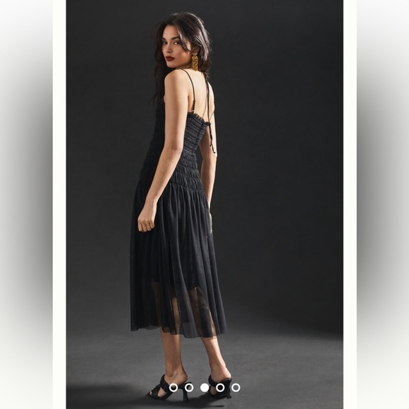 ANTHROPOLOGIE NWT Strappy Tulle Dress Size XS. - Picture 7 of 13